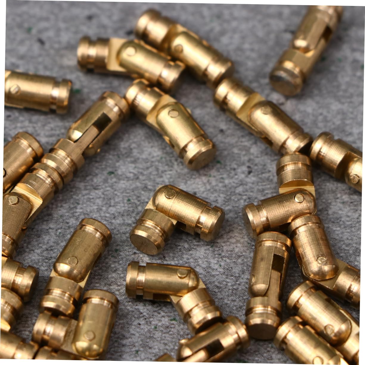 OSALADI Invisible Hinge Cylindal 50pcs Brass Hinge for Jewelry Box Hardware Pulls