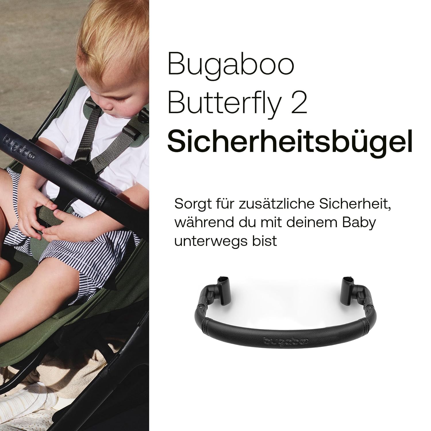 Bugaboo Butterfly 2 Reisebuggy Set – leichter, faltbarer Kinderwagen mit Sicherheitsbügel & Regenabdeckung – Handgepäckgröße, Liegefunktion – ab 6 Monaten bis 4 Jahre – Dusty Pink