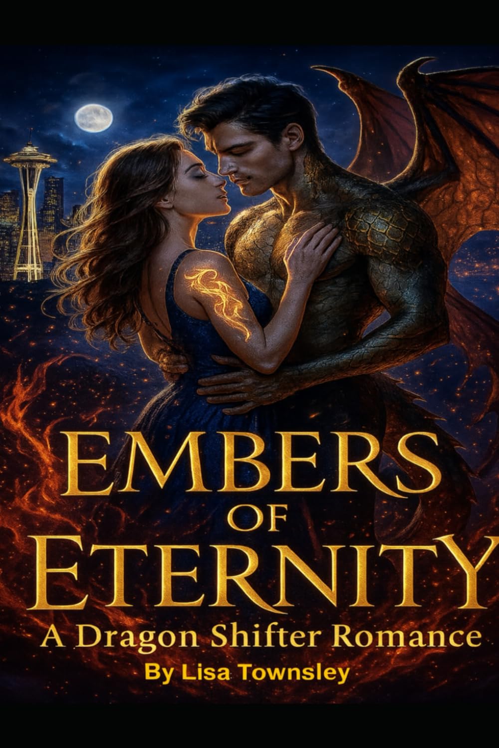 Embers of Eternity: A Dragon Shifter Romance: Dragon-Shifter Fated Mates Romance Fire That Defies Fate, Shattered Dragon, Impossible Love.