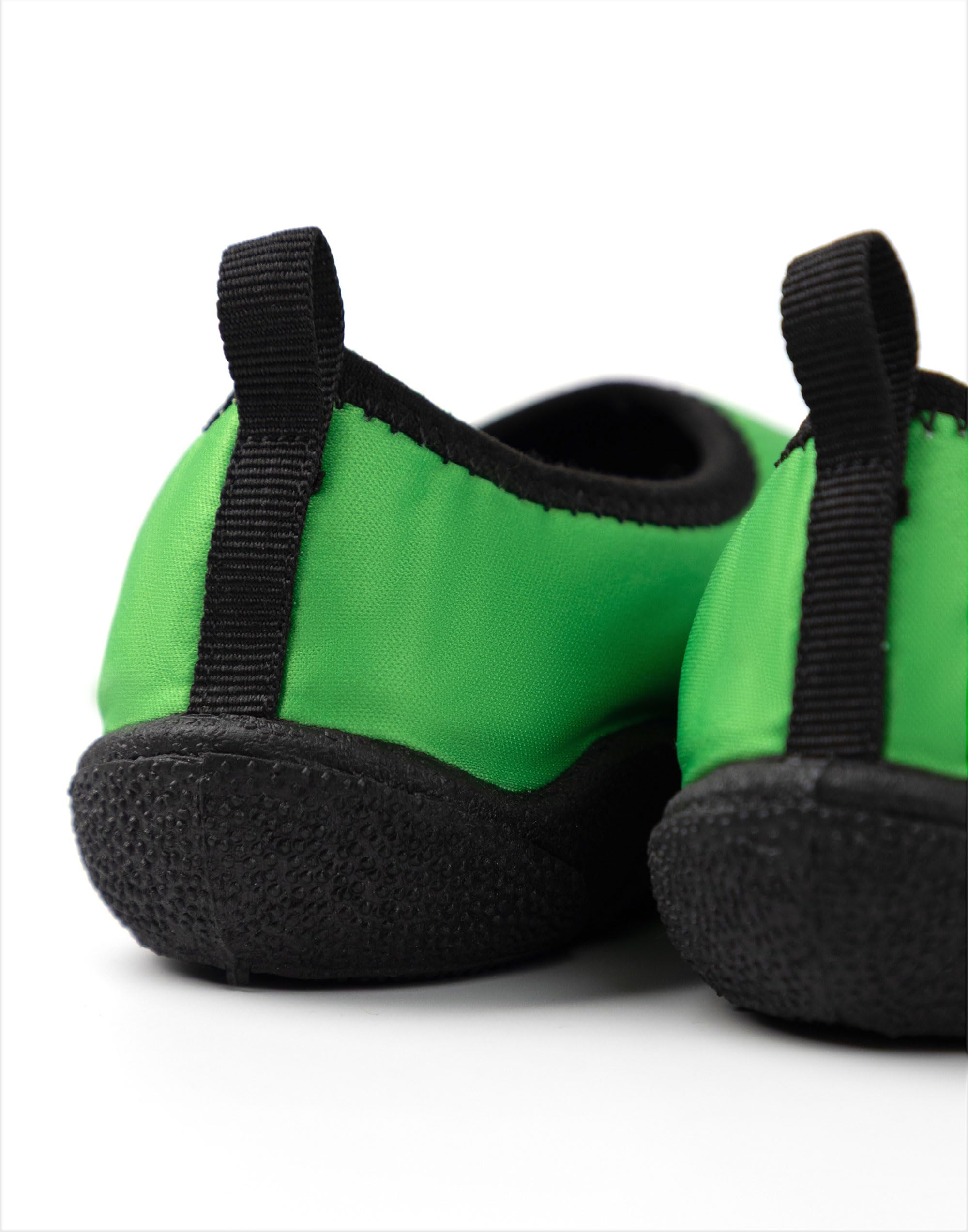 Minecraft Zapatos acuáticos Creeper en Verde | Calzado de baño sin Cordones para niño | Zapatos de Playa Ligeros para niños | Zapatos acuáticos con temática