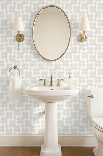 Miniatura 16 de Ismoon Papel tapiz geométrico para despegar y pegar, papel de contacto bohemio azul y blanco, 118 x 17.3 pulgadas, papel tapiz floral moderno, Azul