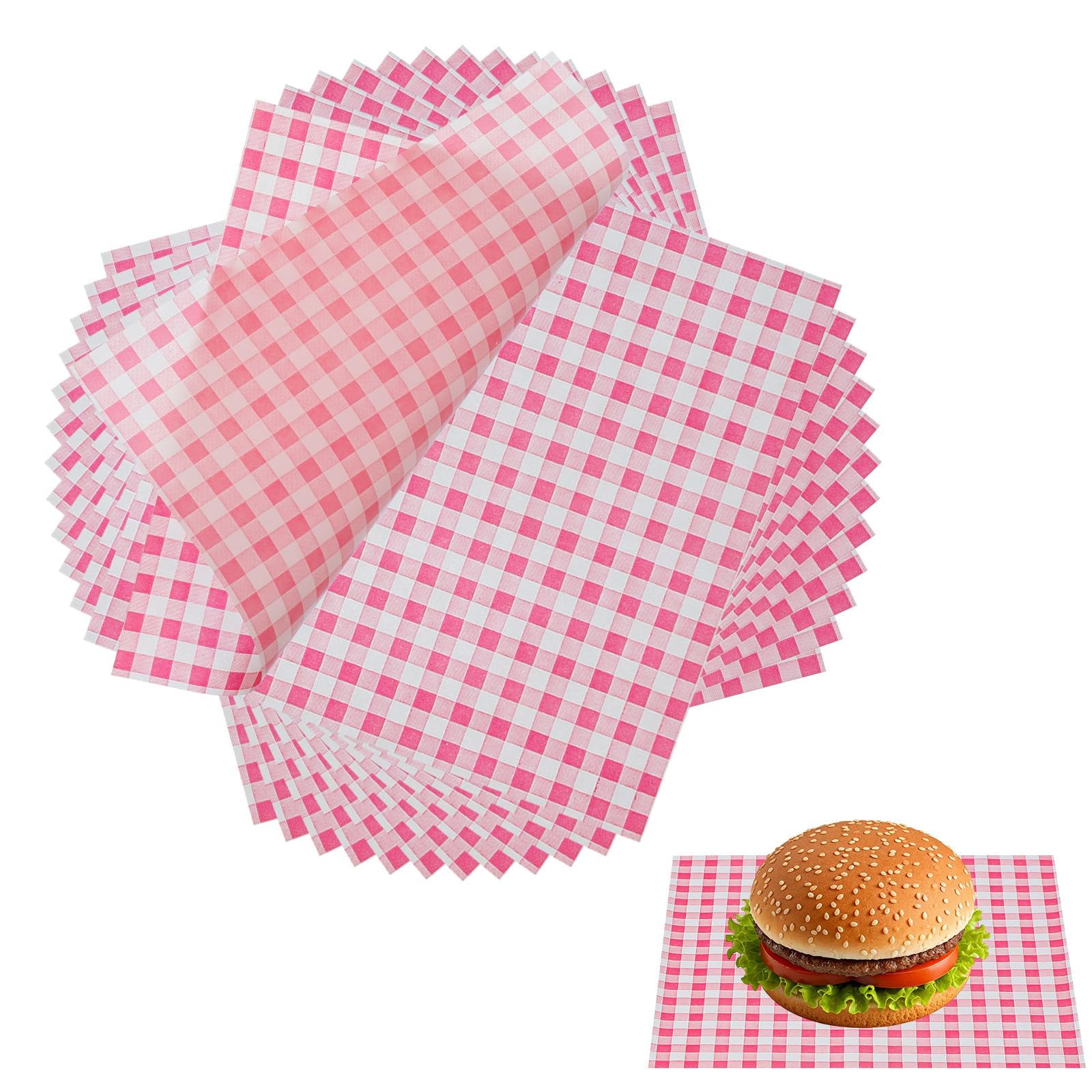 Papier sulfurisé pour panier alimentaire anti-graisse 17,8 cm
