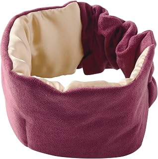コジット シルク100% 蓄熱 遮光 目元・耳までじんわりポカポカ 乾燥対策をしながらあたためる 耳までシルク遮光アイマスク ボルドー