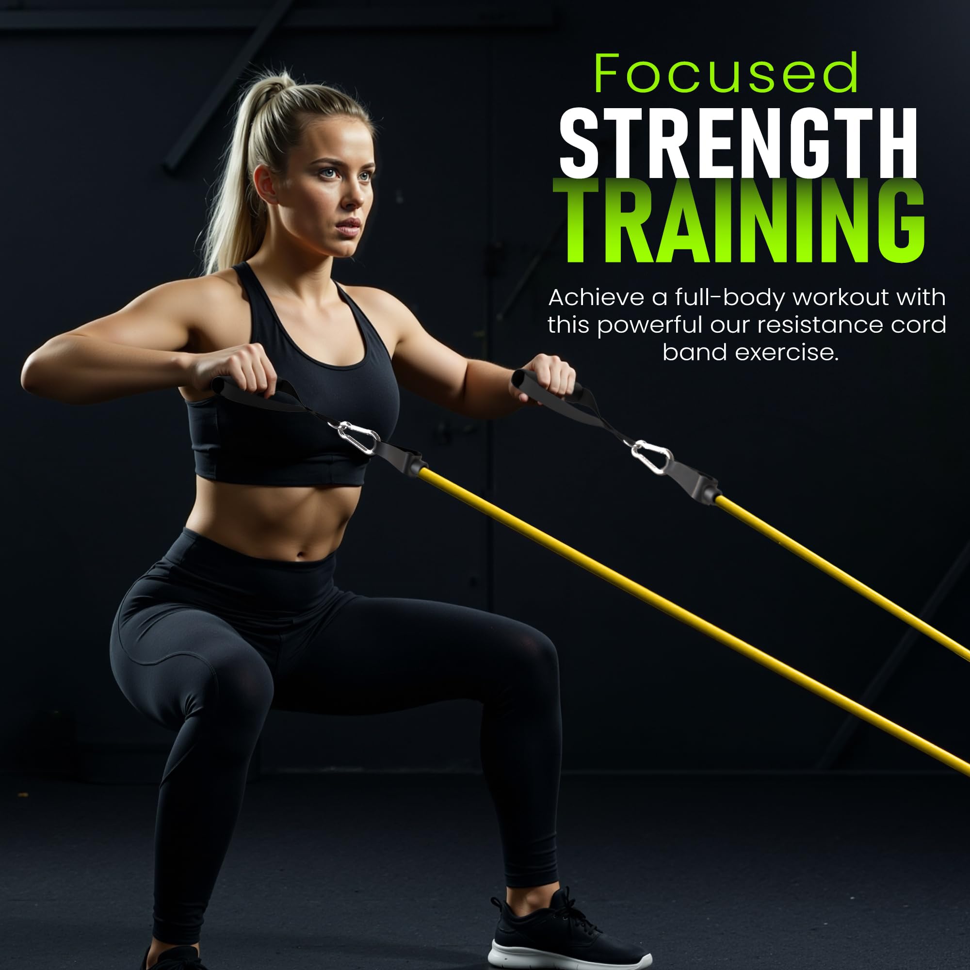 Utopia Fitness Widerstandsband, 5er-Set, für Zuhause, Fitnessstudio, Outdoor-Workout, Türanker, Knöchelriemen und Netzträger – sportlich handlich