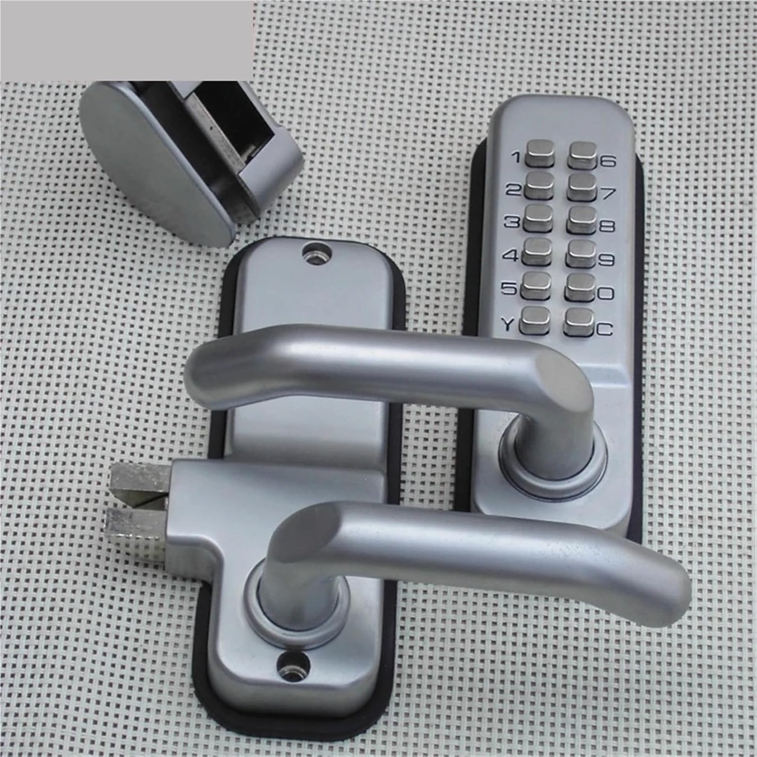 Combination Handle Door Lock for Home Office Glass ZS77 G 1Pcs(C)