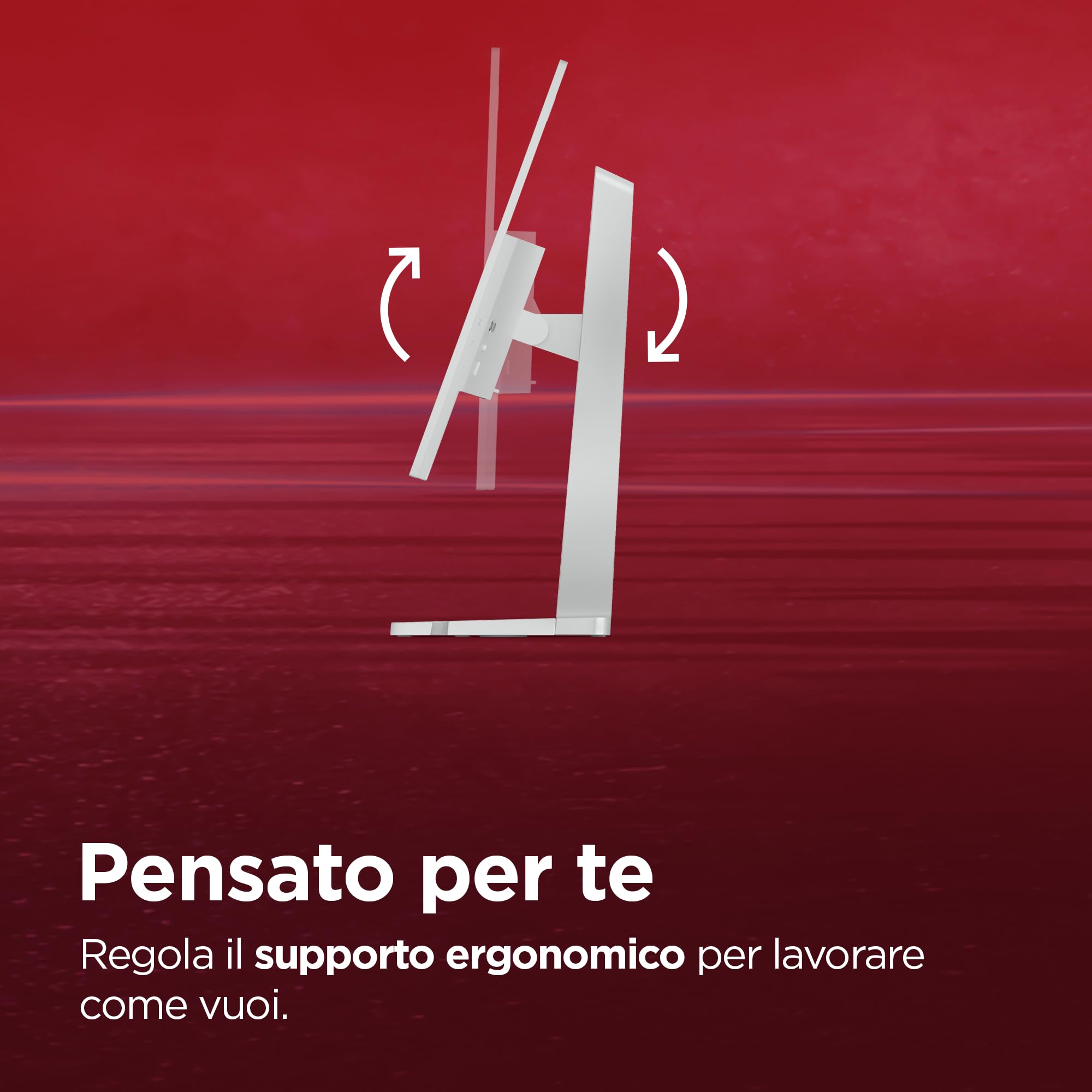 Lenovo L27h-4A Monitor 27" QHD (2560 x 1440), IPS, 1ms MPRT, 100Hz, Regolabile, Porte HDMI 2.1 + DisplayPort 1.4 + USB-C, Cavo USB tipo C incluso - Cloud Grey