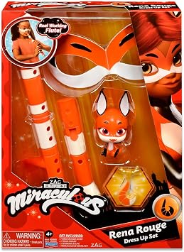 Miraculous: Tales Of Ladybug And Cat Noir Rena Rouge Role Play Set Rena Rouge Costume Kids Fancy Dress Set Mask And Accessories Ladybug Superhero Costumes For Girls And Boys