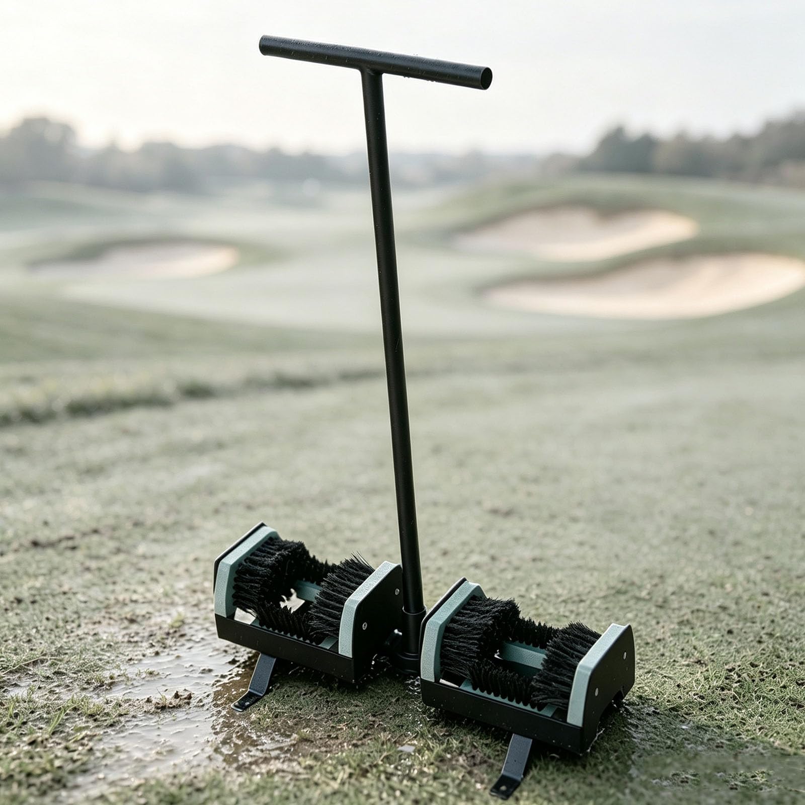 Narzędzie Do Czyszczenia Błota Z Butów, Stojak Na Szczotkę Do Czyszczenia Butów Golfowych Z Uchwytem, ​​skuteczny Środek Do Usuwania Błota, Metalowa Rama, Szczotka Nylonowa, Do Pól Golfowych,