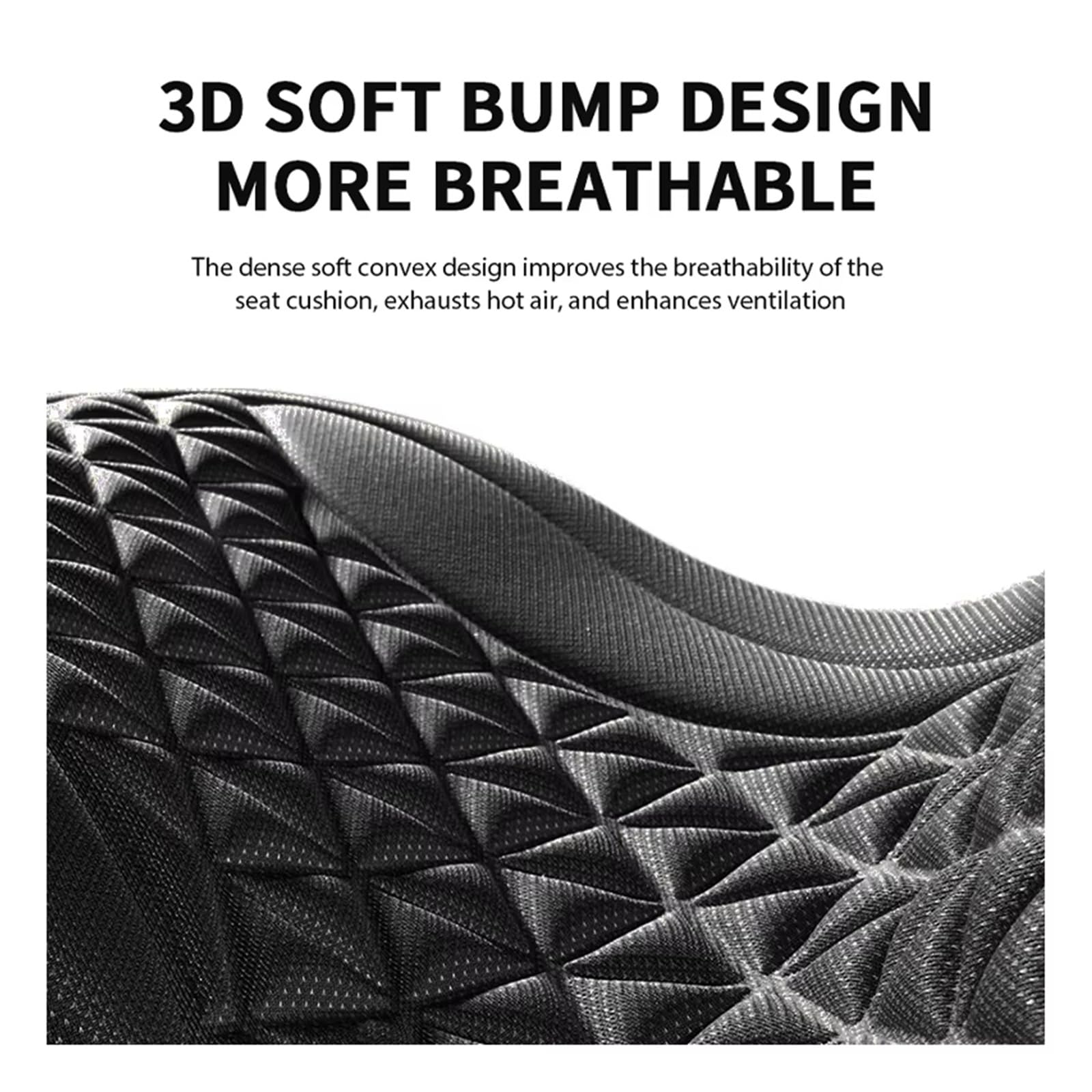 Cuscino Per Seggiolino Auto 3D Copertura Traspirante Protezione Dal Design Convesso Tappetino Antiscivolo Per Sedia Copri Sedili Auto