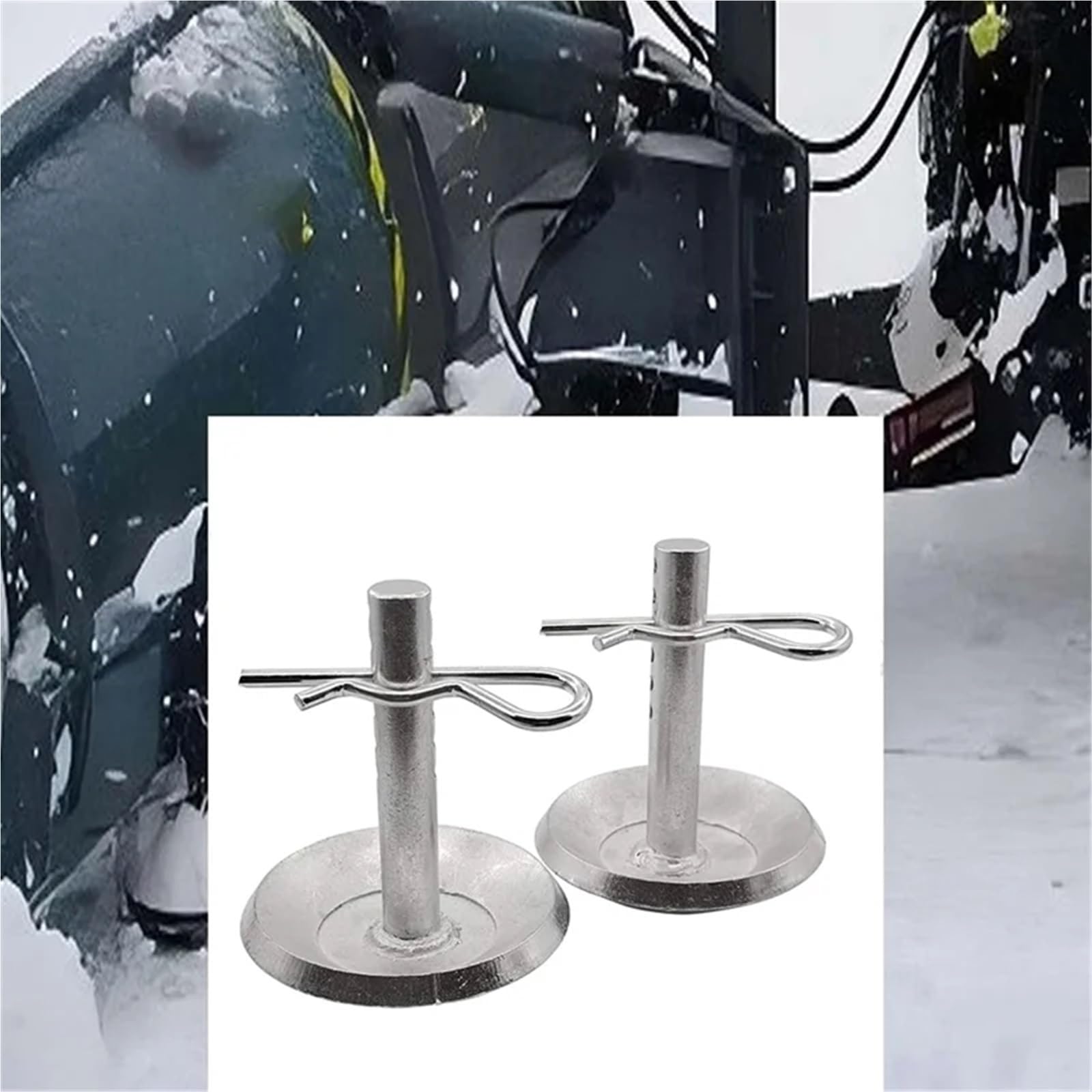 Lot de 4 protections de lame de rechange pour chasse-neige avec tige ronde