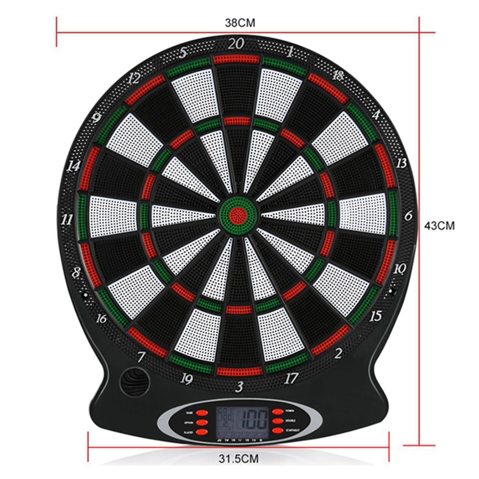 Gegong Electronic Dart Board Digital Punte Display Game sospeso Target Pratica Indicatore LCD professionale con 6 Darts Family Family Active Activity Bar Game