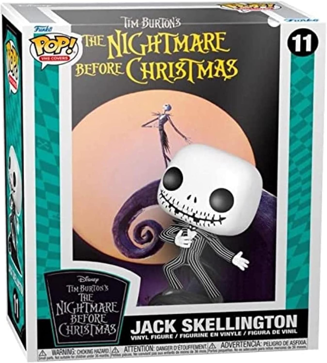 Pop VHS Cover: Disney - The Nightmare Before Christmas - - Disney: The Nightmare Before Christmas - Amazon Exclusive - Collectable Vinyl Figure - Gift Idea - Official Merchandise