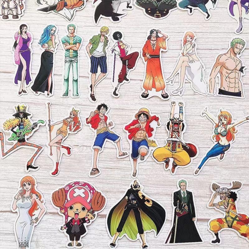 Amazon.co.jp: セット ワンピース ステッカー 海賊王 アニメ