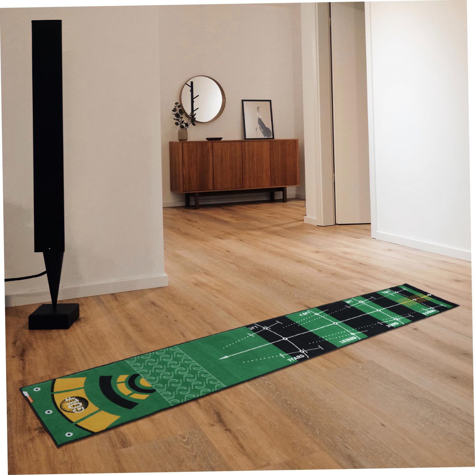 Toyvian Tapete De Práctica para Putter Alfombra De Golf Diseño Ergonómico Alta Resistencia y Duradera