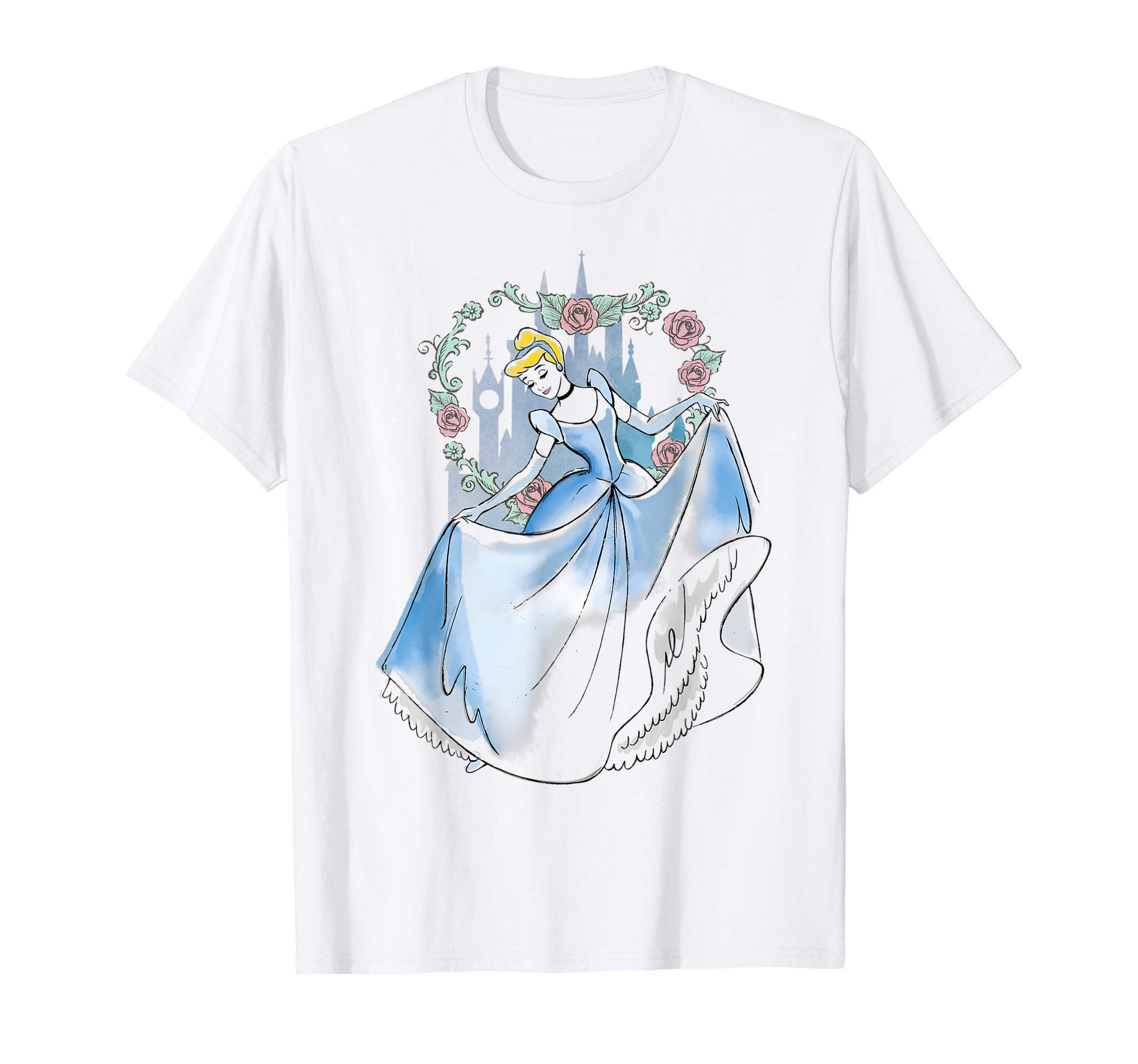 DisneyCinderella Dancing Drawing Graphic T-shirt T-ShirtOEKO-TEX STANDARD 100