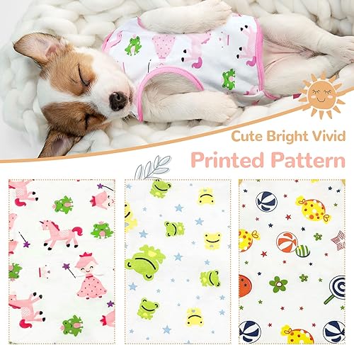 Miniatura 6 de PETCARE Paquete de 3 camisas para perros pequeños, camisetas de algodón suave y transpirable para cachorros para perros pequeños y niñas, para