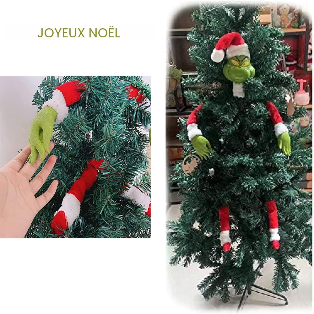 The Grinch Décoration De Sapin De Noël Tête Mains Jambes Ornement De Noël Accessoire De Fête