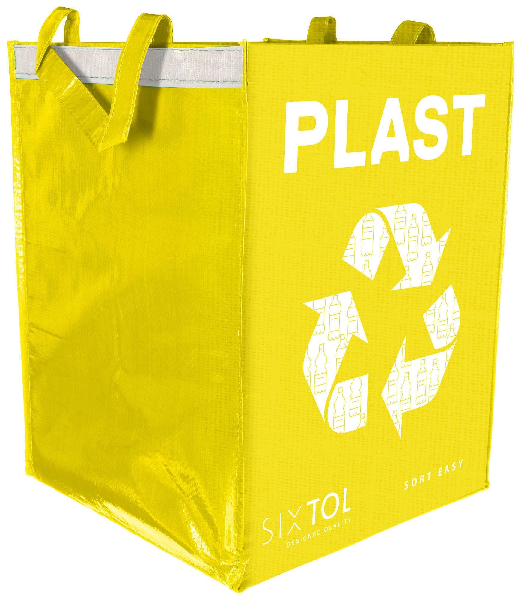 SIXTOL Sort Easy Practical Set with Colour-Coded Bags for Assorted, 36 L Plastics