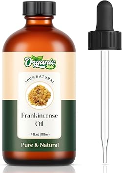 Organic Zing Frankincense Oil 118ml 3.99 fl oz - Sacred Resin-Based Aroma Oil for Skin Care, Hair Care, Handmade Makeup, Soap and Cream Blends
