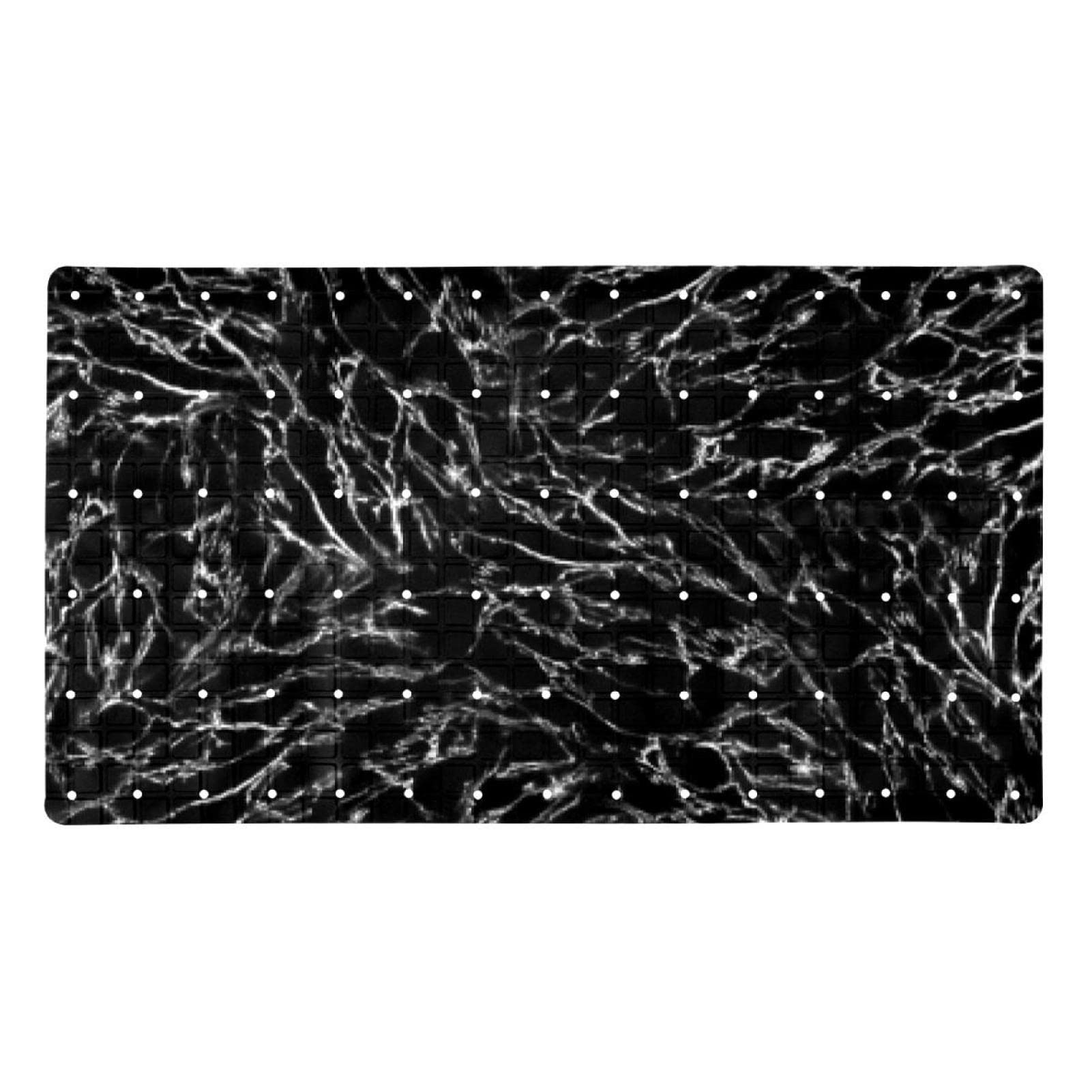 Tapis de salle de bain effet marbre texturé chic 40 x 70 cm