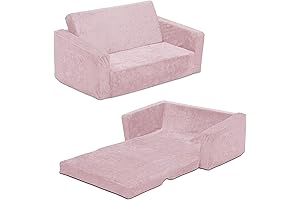 Serta Perfect Sleeper Flip Open Sofa for Kids - Pink