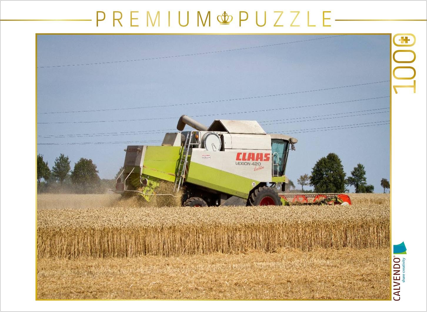 CALVENDO Puzzle macchine agricole per toccare vicino 1000 pezzi Lege-Dimensioni 64 x 48 cm Foto puzzle Immagine di Veloce Mondi