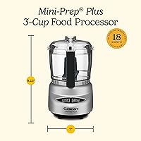 Vista 6 de Cuisinart Mini-Prep Plus Procesador de Alimentos, mini procesador de alimentos de 24 onzas para picar hierbas, verduras y queso duro, cuenco
