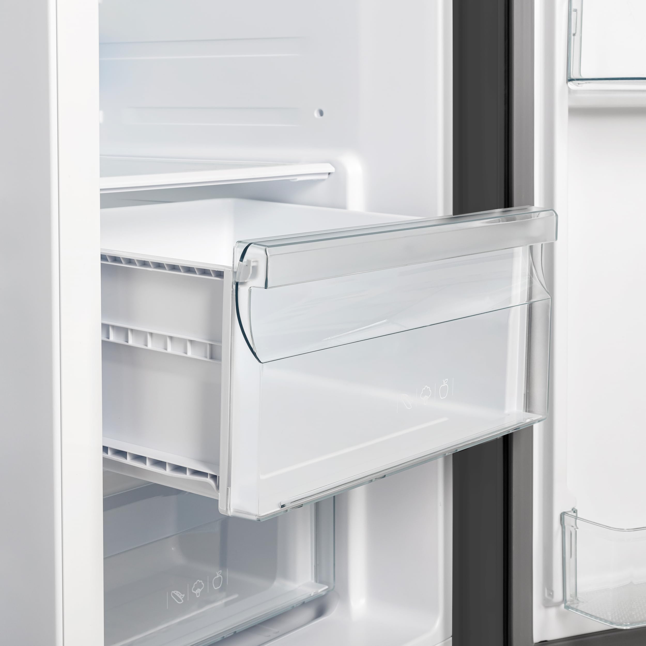 Forno Salerno 36" Side By Side 20 Cu.Ft Free Standing Black Fridge - Stainless Steel Refrigerator With Ice Maker & Decorative Grill - Touch Control Kitchen Fridge With Child Lock And Vacation Mode on Fridge.com - View 6