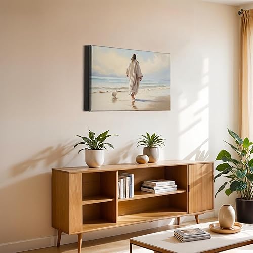 Vista 78 de Arte de pared de acuarela de Jesús, pintura en lienzo cristiano, imágenes de las Escrituras, decoración de pared, póster con versículos bíblicos