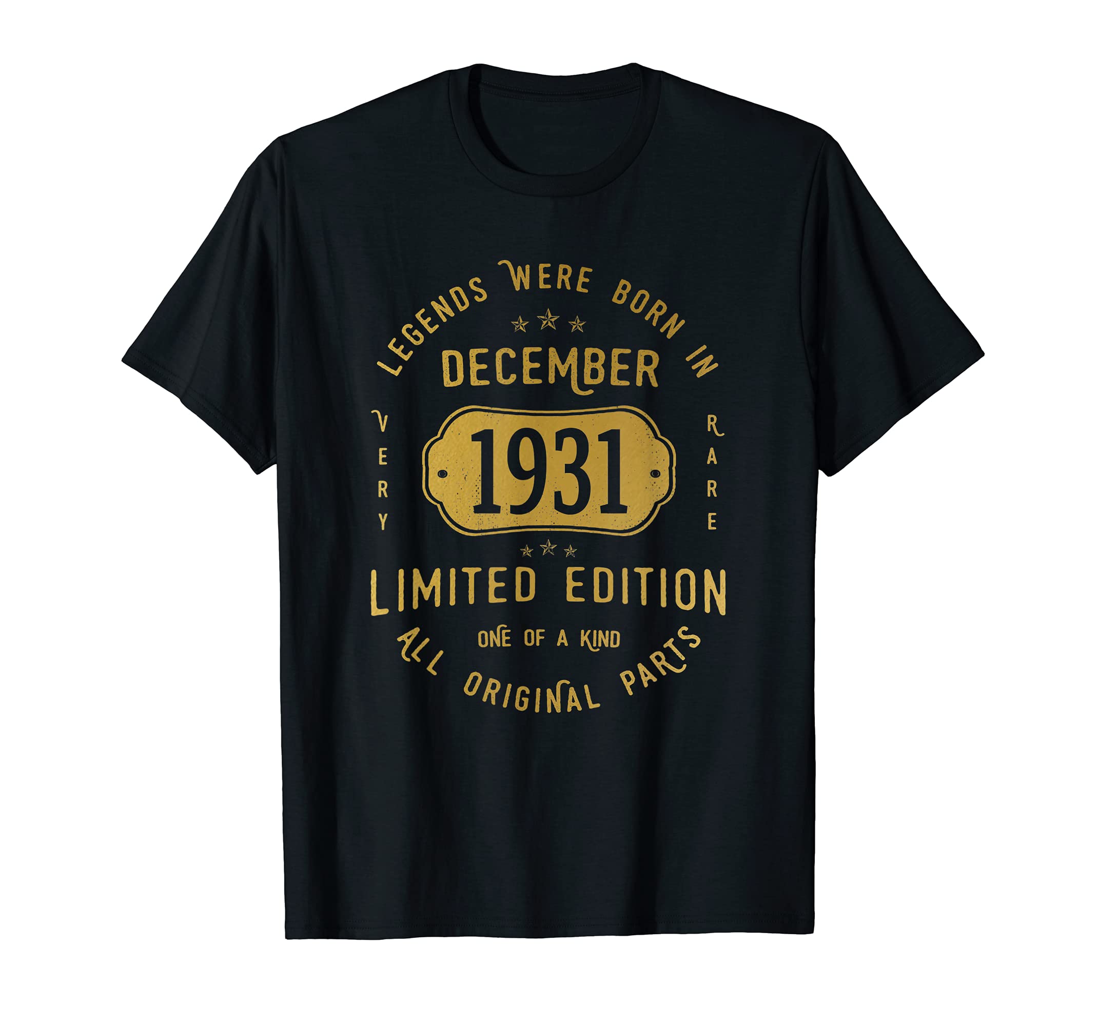 Legends Born In December 1931 90th Birthday 90 Years Old T-Shirt