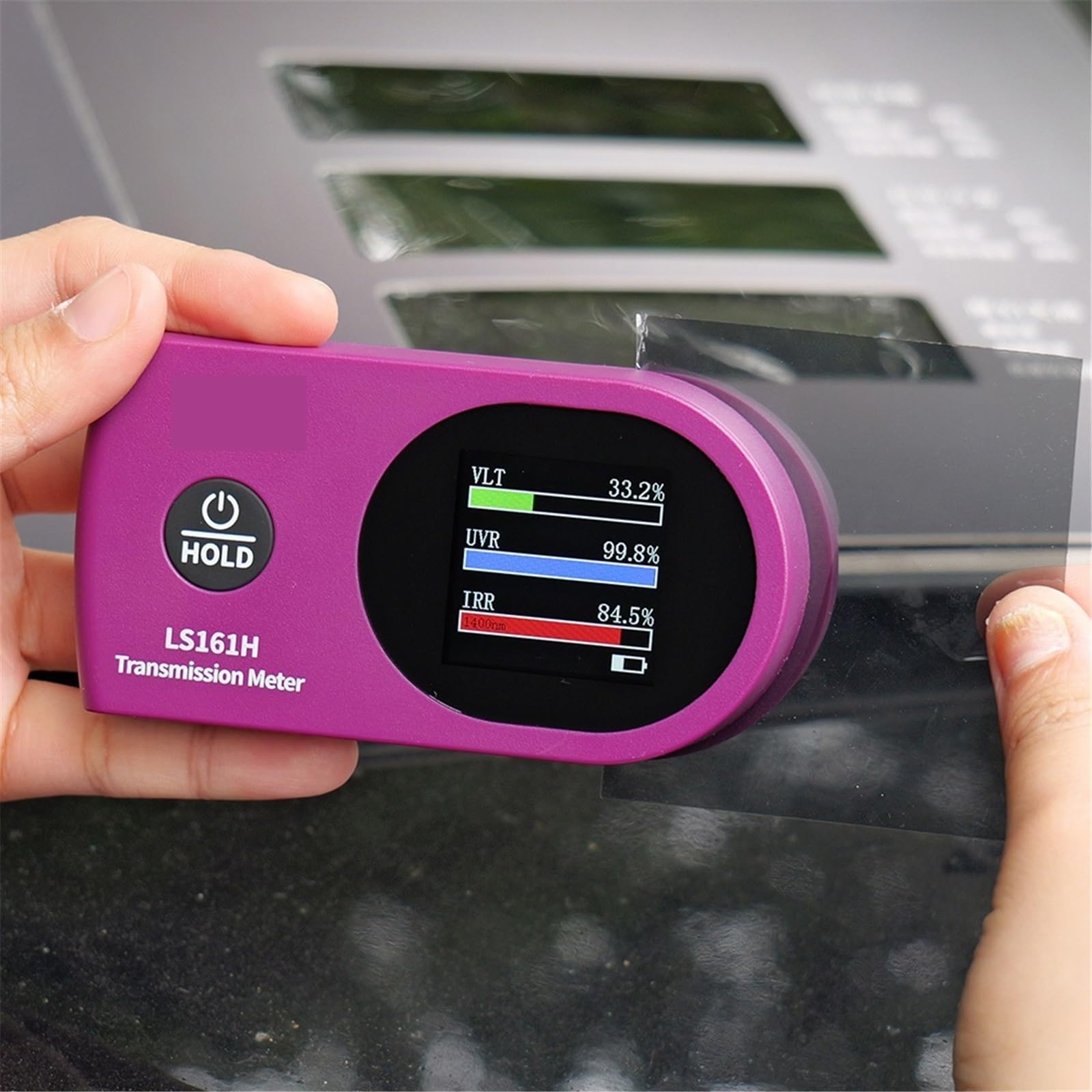 LNHHG LS161H LS161 LS161A Tint Meter Tester 0.8mm Solar Film VLT IR UV Transmission Tint Meter For Film(LS161(940nm))