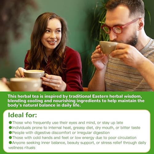 Miniatura 6 de Té de wolfberry de diente de león, 30 bolsas, diez ingredientes naturales para los riñones y la salud del hígado, salud ocular y digestión - Té