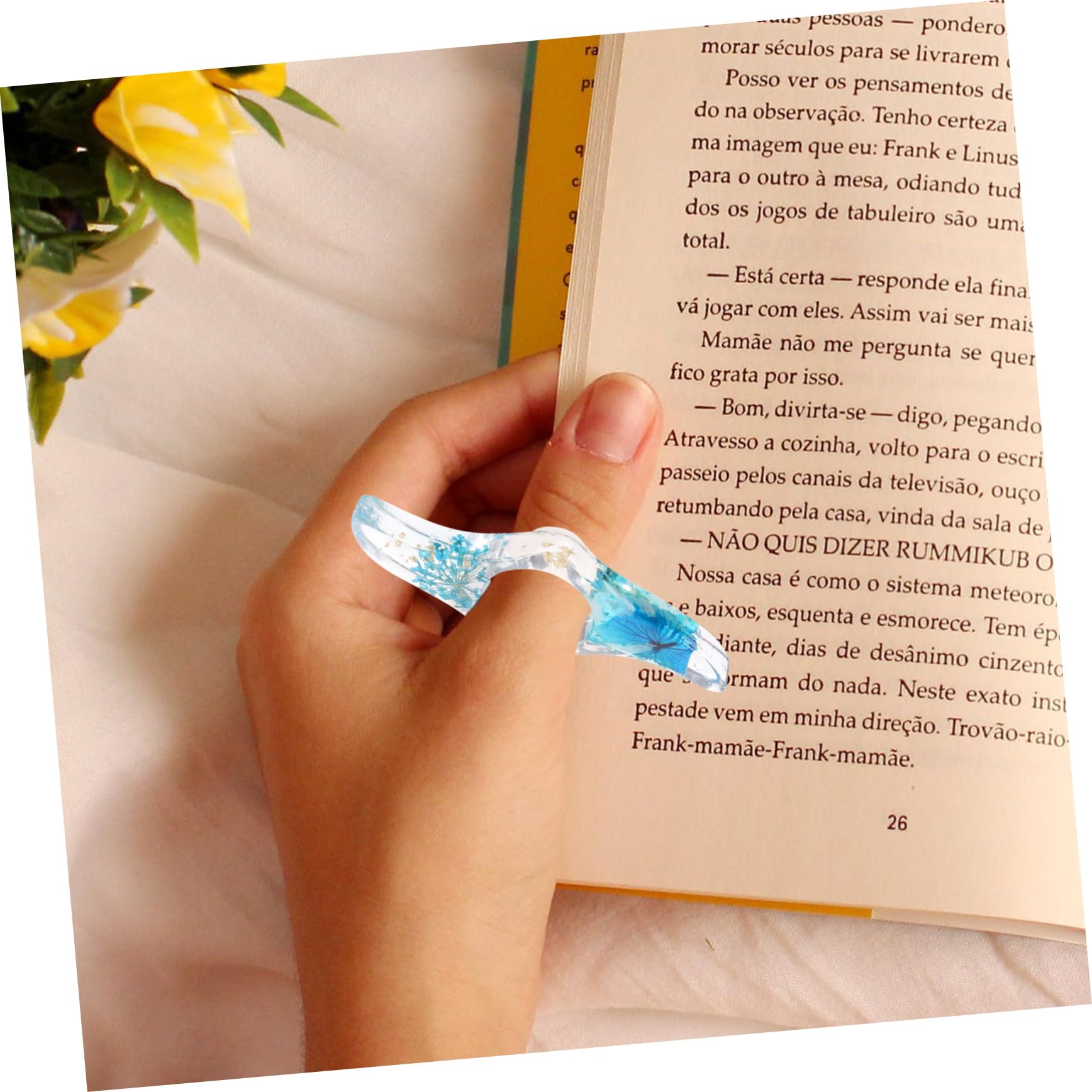 Porta Pagine di Libri in Plastica Resistente, Supporto di Lettura Multifunzione Foro Levigato
