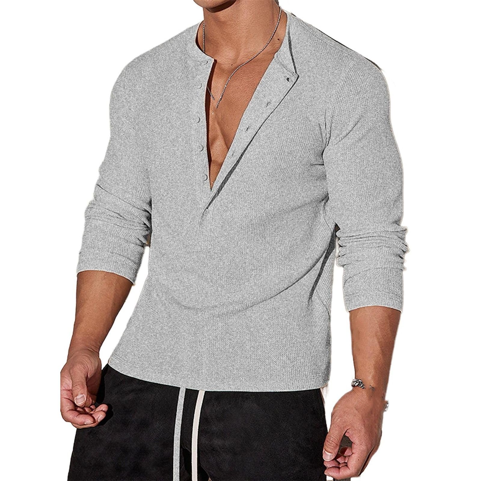 MORISTE Męska koszulka polo z długim rękawem stójka elastyczna tkanina casual sport fitness jesień top