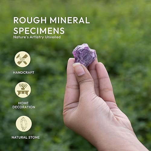 Miniatura 2 de YATSKIA Cristales de amatista - Rocas de cristal - Amatista crudo - Cristales de amitestista - Cristales de amatista a granel - Cristales