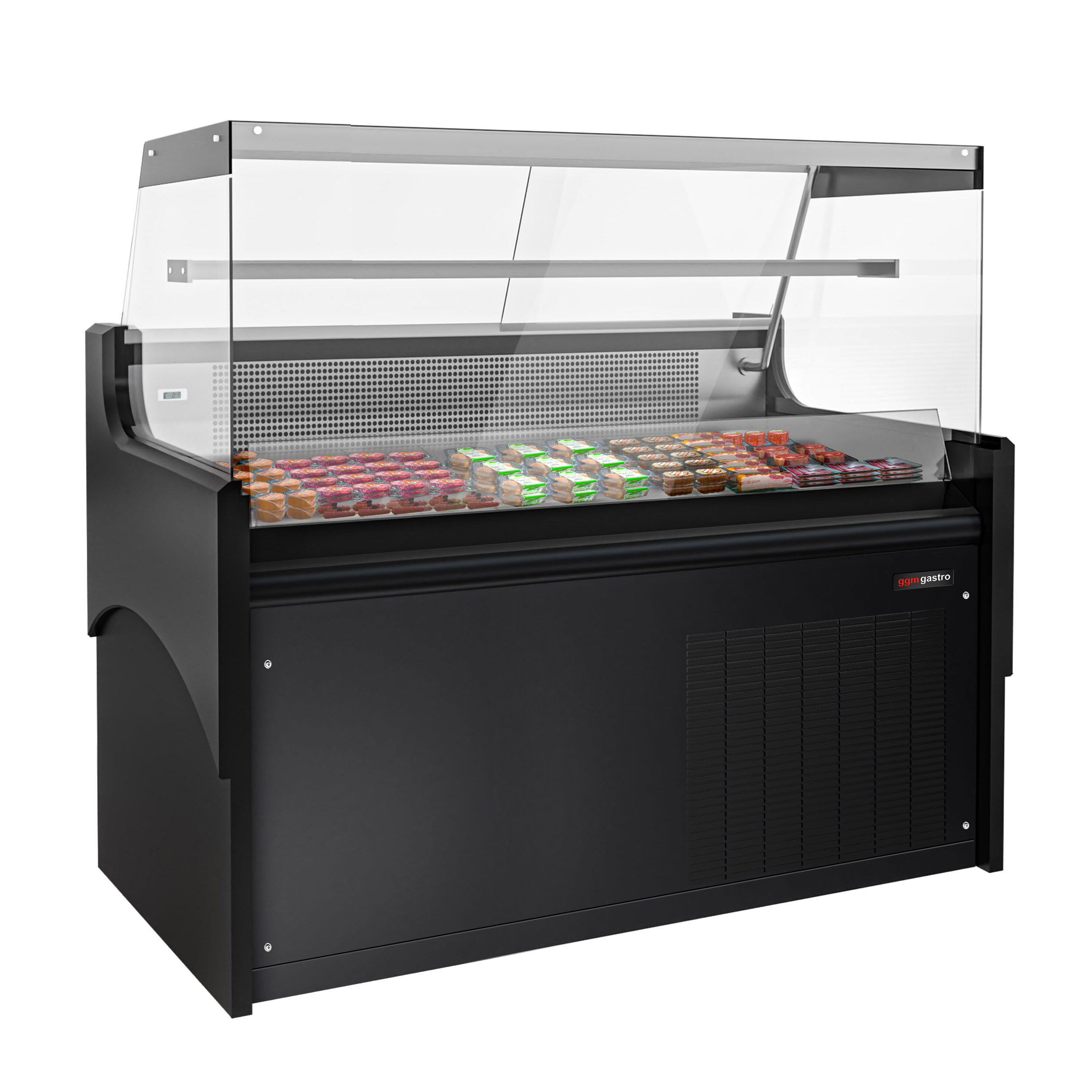GGM Gastro | KFTH158 | Encimera refrigerada/carne - 1580mm - con iluminación LED y 1 estante