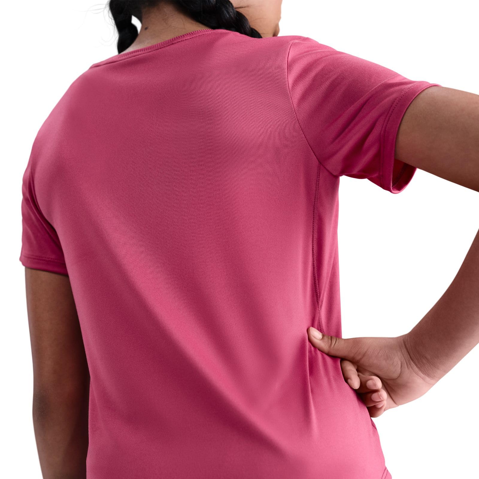Nike Nike One Fitted Dri-Fit Kurzarmoberteil für Ältere Kinder (Mädchen) Maglietta a Maniche Corte Unisex - Bambini e Ragazzi