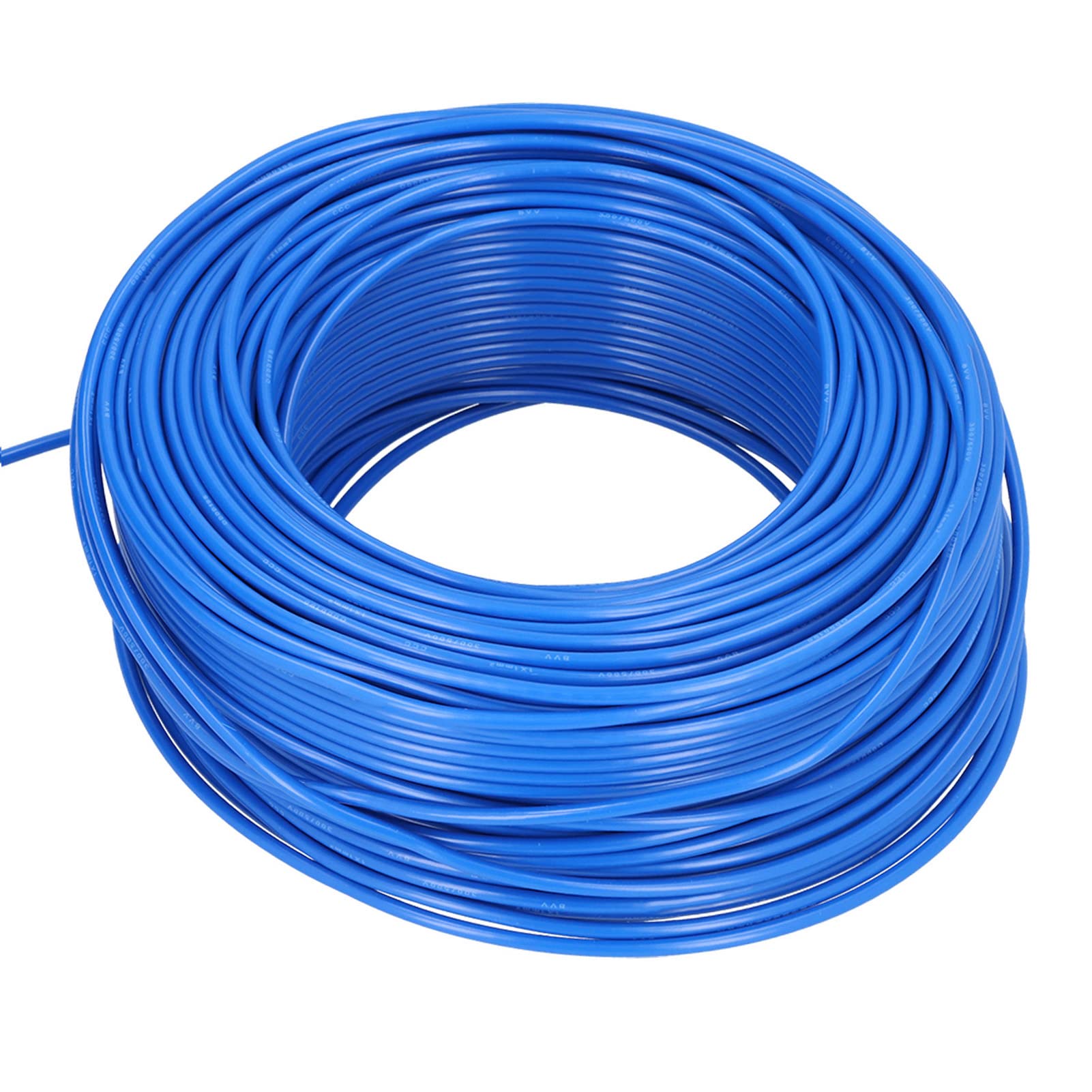Oumefar Cable Eléctrico Cable de Cobre de 7 Núcleos con Aislamiento de PVC de 100 M para Aparatos Eléctricos, Resistente Al Calor, Resistente a la Corrosión, AC300 V