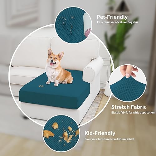 Vista 501 de Easy-Going - Funda de cojín elástica para sofá, funda de cojín protectora para asiento de sofá, suave, flexible con parte inferior elástica