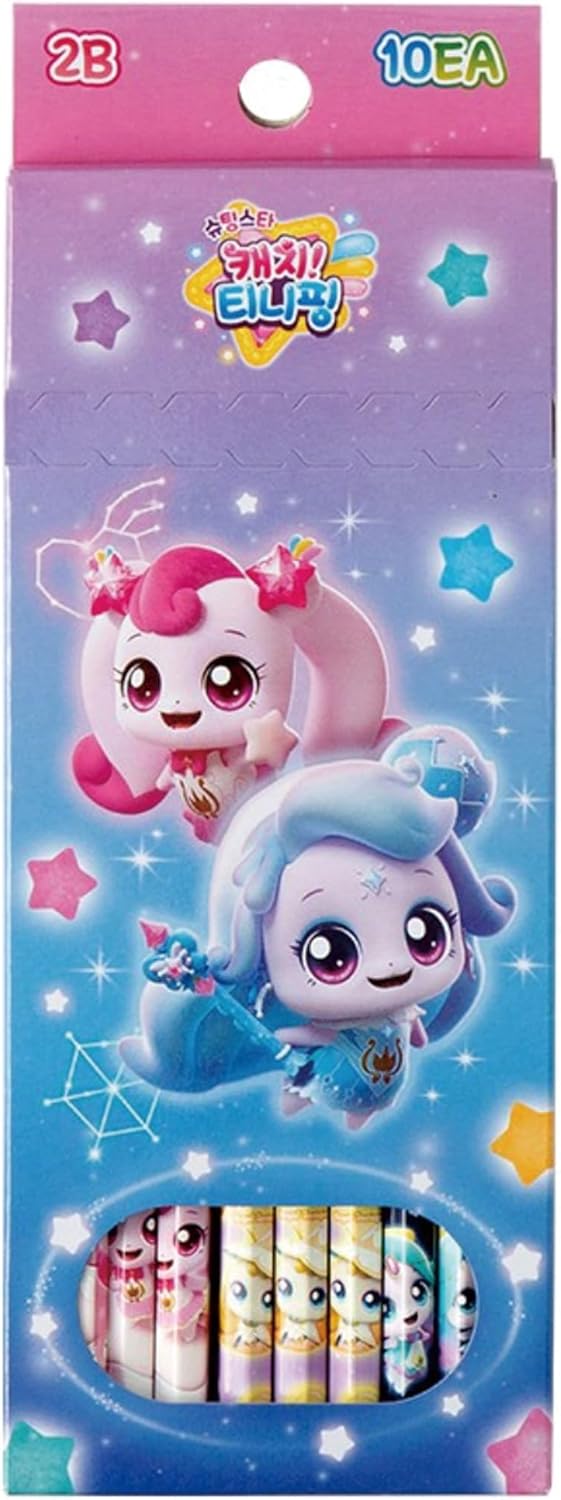 Catch Teeniepingシーズン5 2B鉛筆セット – 10本パック、木製ケース