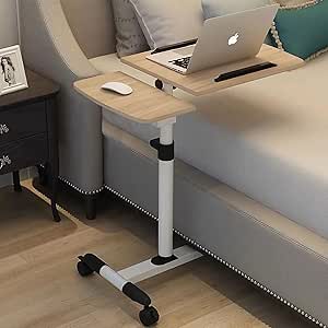 Occuwzz® Lifting and Rotating Laptop Desk, Movable Bedside Table with ...