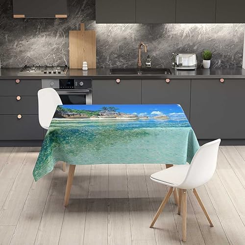 Vista 31 de Caves Beautiful Scenery Mantel Redondo para Mesa De 4 Sillas Decoración de mantel para exteriores para comedor, 60 x 60 pulgadas