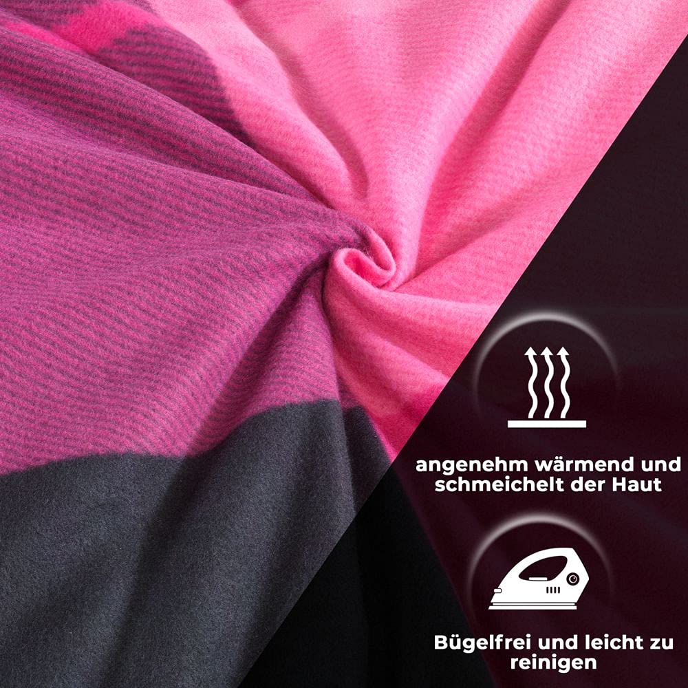 Caldo copripiumino invernale in microfibra di pile, design 7, 200 x 200 cm