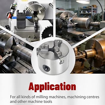 3 Jaw Lathe Chuck Manual Chuck 3 K11-80 Self-centering Lathe Drilling Part 80mm Total 2 Set of Jaws
