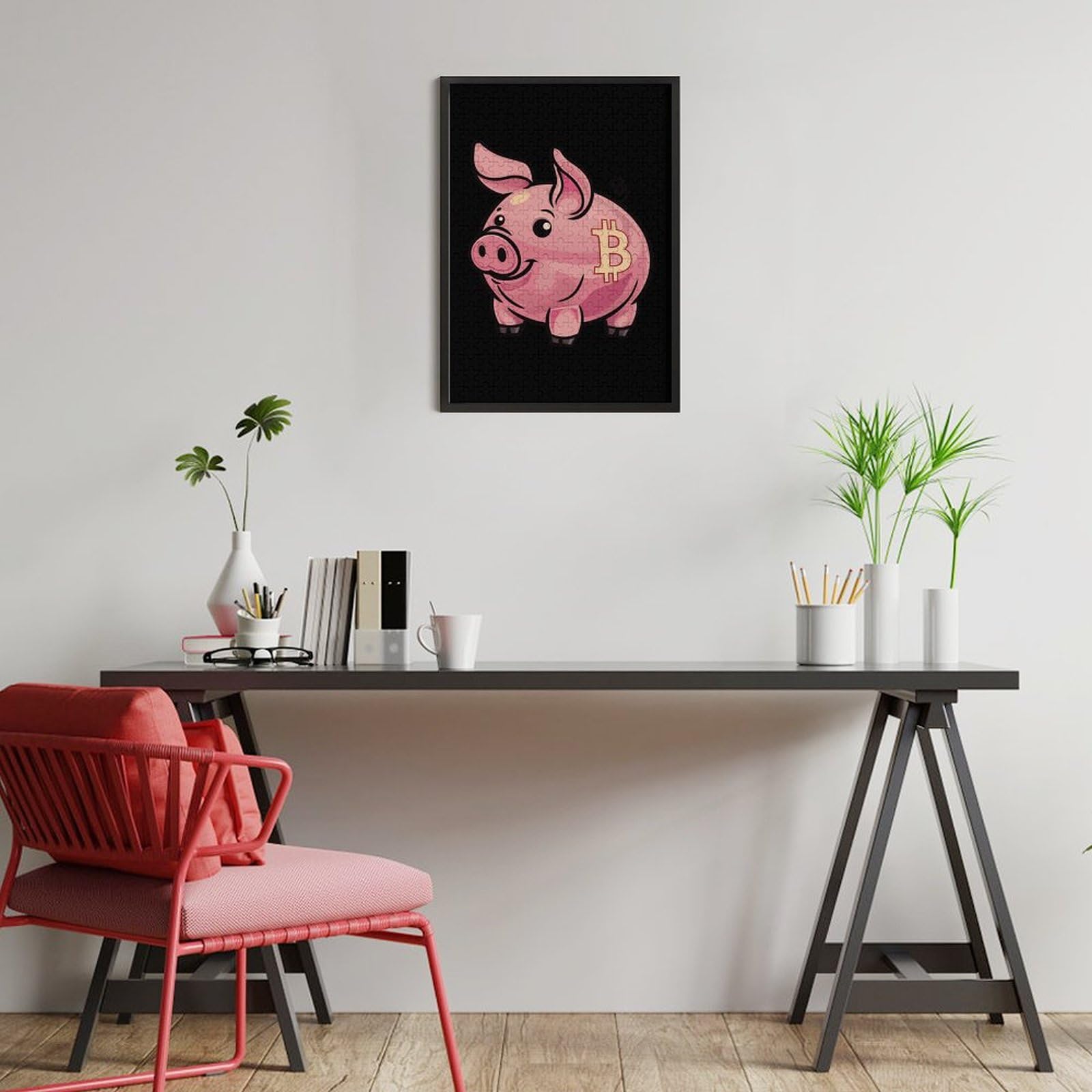 Amazon.com: Generic Bitcoin Piggy Bank Jigsaw Puzzle for Adults 300 PCS  Challenging Puzzle Wooden Puzzle for Wall Home Decor, Style : Juguetes y  Juegos