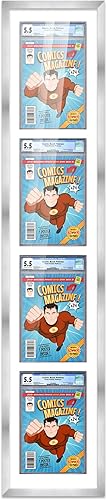 Miniatura 274 de Poster Palooza Marco de cómic con paspartú para 2 cómics CGC, CBCS o PGX Graded Comics – Marco de cómic negro para cómics de 8.125 x 13 pulgadas