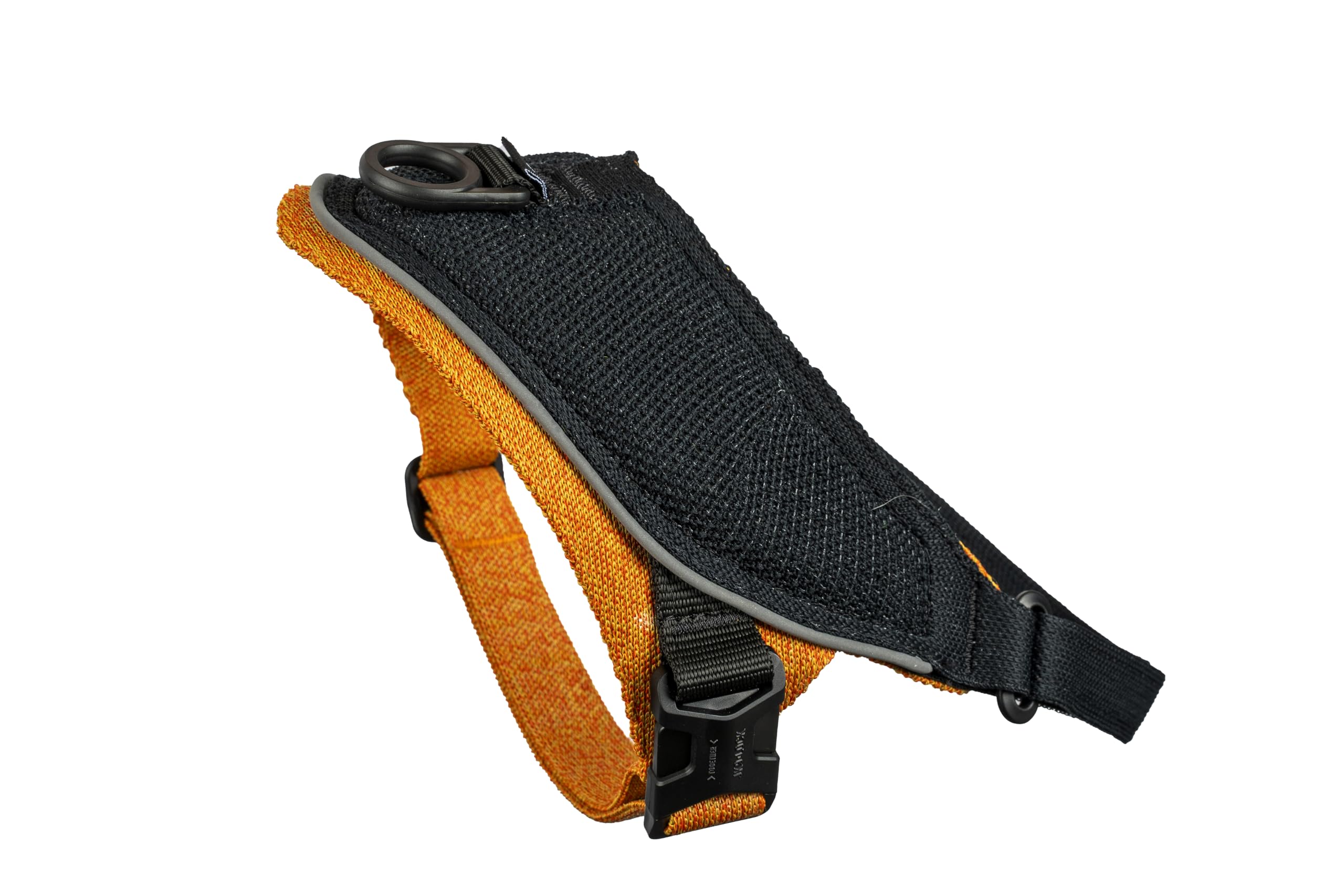 JK9 KnitFit Knitted Dog Harness, Size: M, Yellow-Black - Image 3