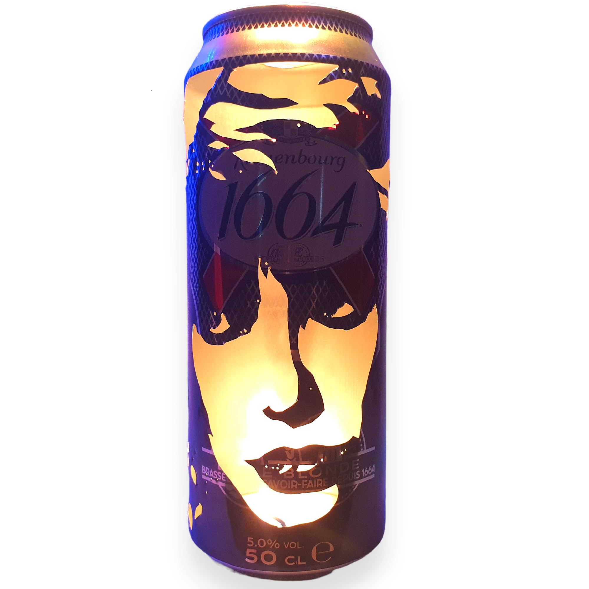 Kate Bush Beer Can Lantern! Pop Art Portrait Candle Lamp, Unique Gift!