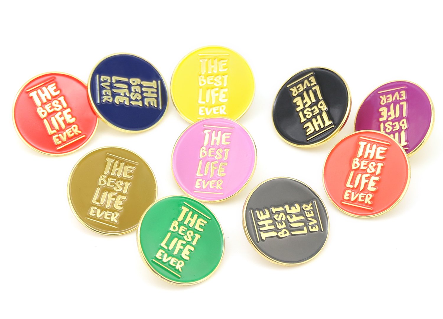 TONOS The Best Lift Ever Pin Present for JW.org Pins The Best Life Ever Random Color Pins for Jehovah Witness - 10 Pack