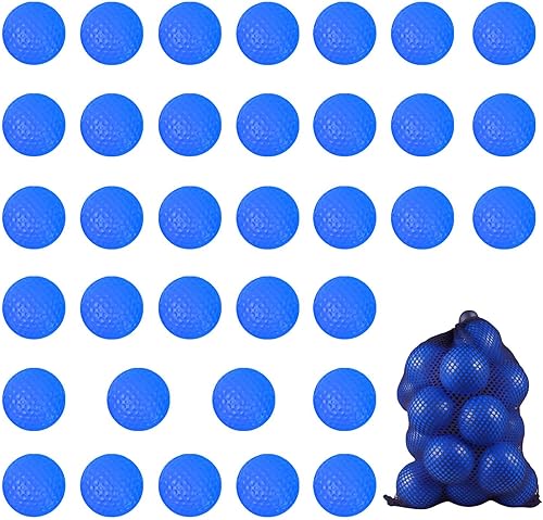 Pelotas de práctica de golf de espuma (paquete de 20/paquete de 35), sensación realista y práctica de vuelo limitado, pelotas de golf para patio